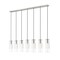 Z-Lite Alton Linear Chandelier, 7-Light, 4.75 In.W x 54 In.L x 14.25 In.H, Brushed Nickel/Clear+Frosted 824P-7L-BN - alternate 8